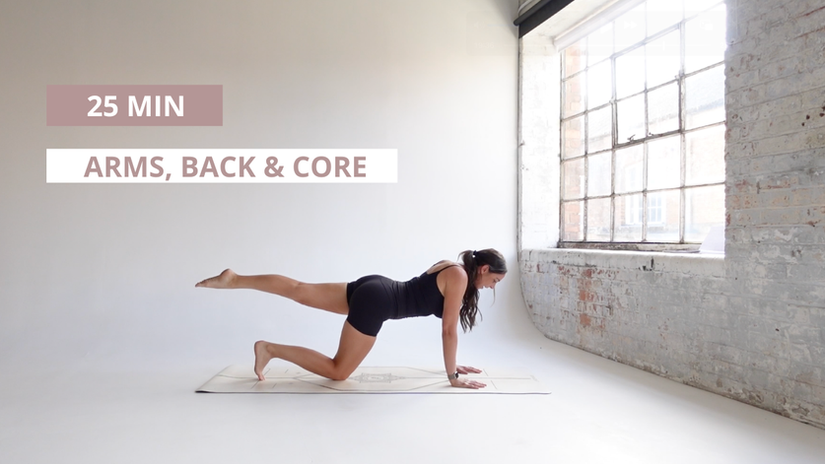 Arms, Back & Abs Pilates: 25 min